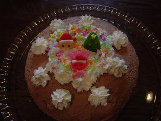 咲歩のクリスマスチョコケーキ.JPG